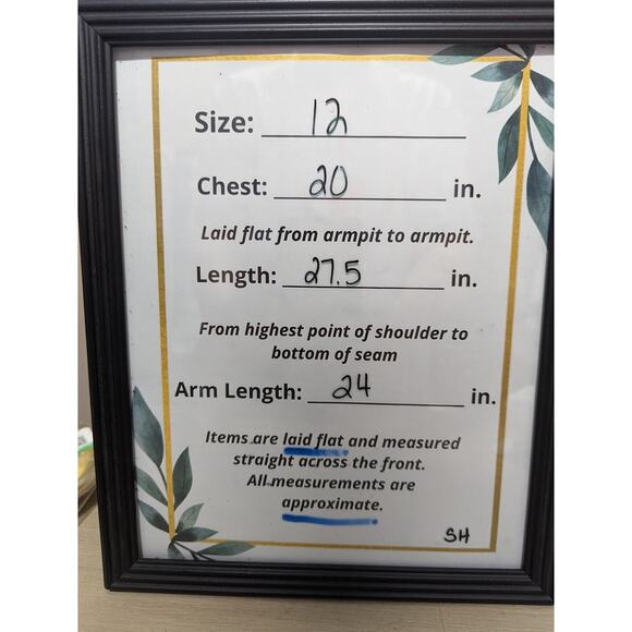 Sag Harbor Size 12 Black White Plaid Blazer Jacket Lined Sparkle Career - Picture 9 of 9